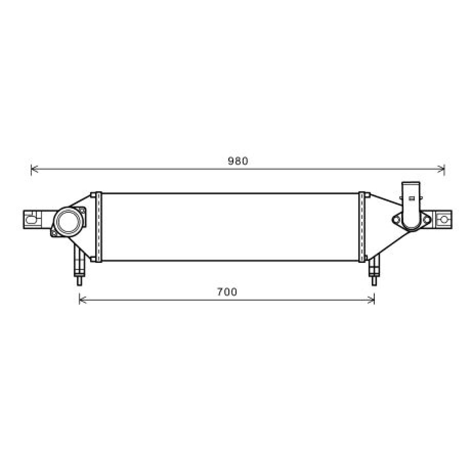 DIEDERICHS Ladeluftkühler DCA1115 Turbokühler DIEDERICHS NIRO DCA1115 günstig