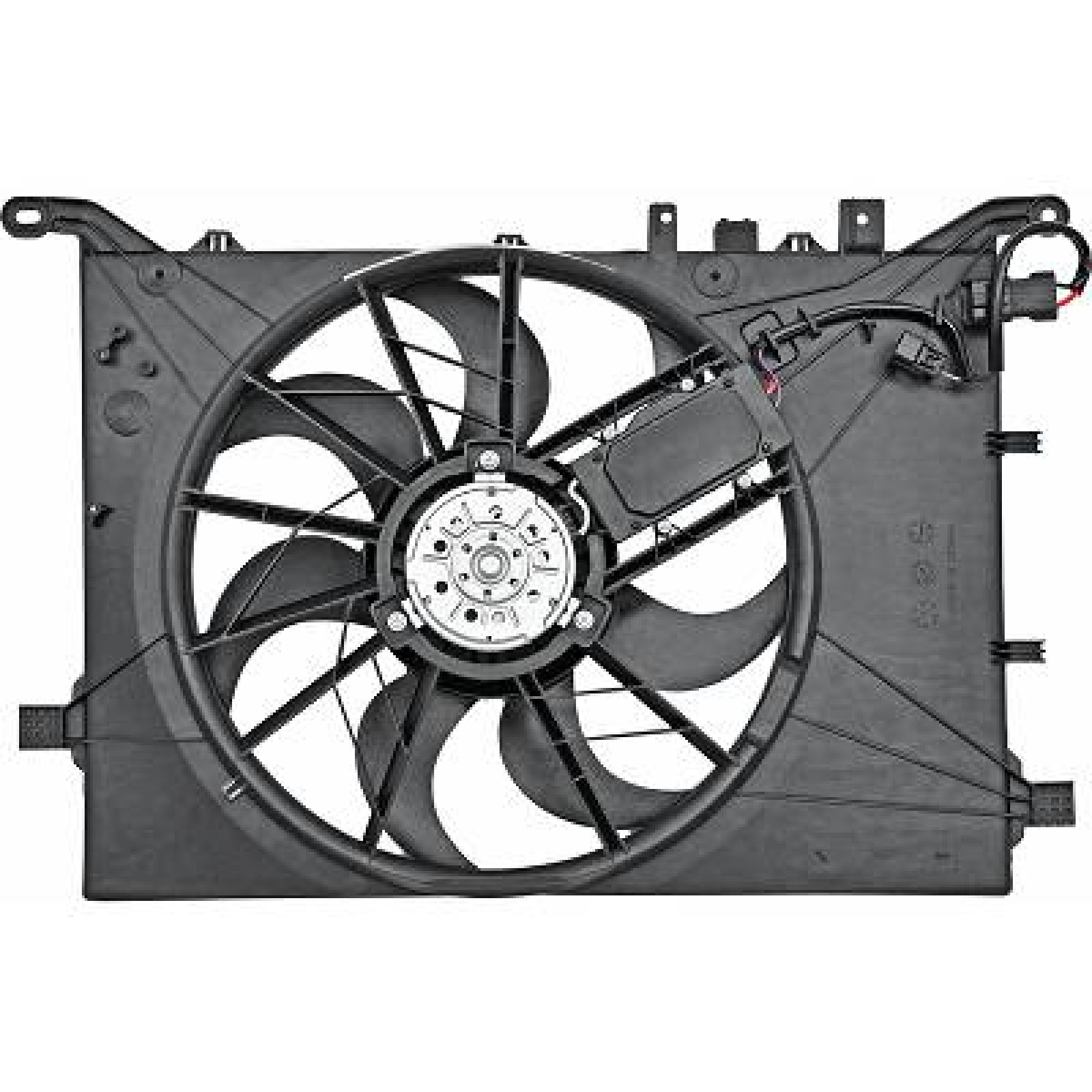 Motoventilateur DIEDERICHS DCL1288 DIEDERICHS DCL1288 Ventilateur de moteur VOLVO V70 2005