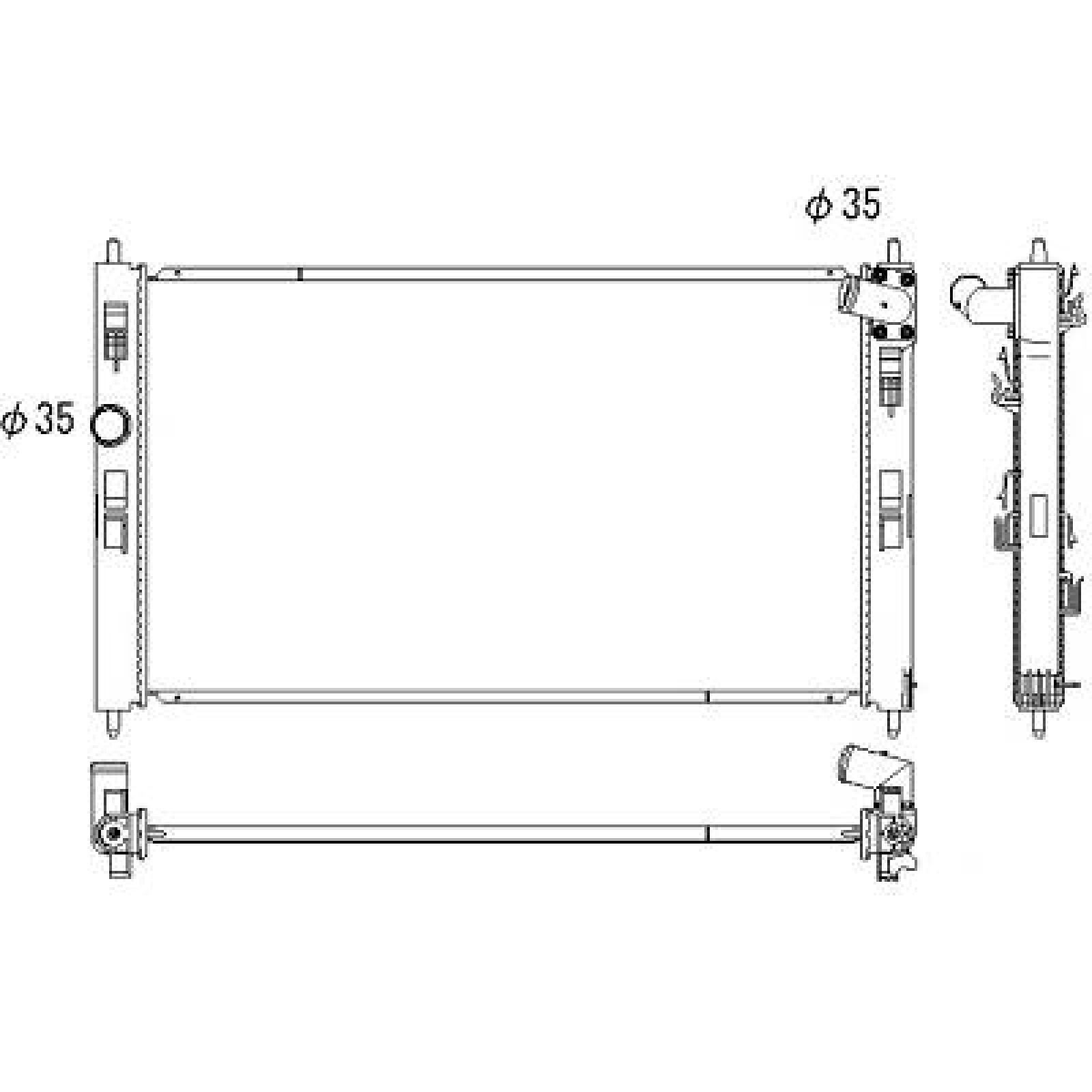 DIEDERICHS Radiateur DCM3886 DCM3886 Radiateur, koelvloeistof PEUGEOT 306 DIEDERICHS
