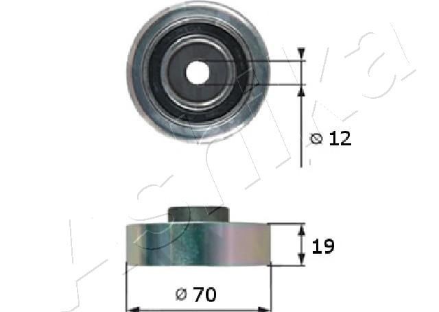 ASHIKA Τροχαλία παρέκκλισης, ιμάντας poly-V 129-08-815 Τροχαλία αδρανείας ιμάντα poly v ASHIKA RX 129-08-815 φθηνά