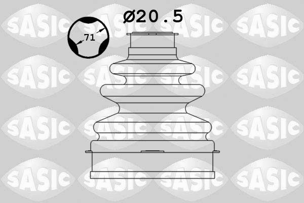 SASIC Manżeta hnacieho hriadeľa - opravná sada 1906068 1906068 Manžeta poloosi HYUNDAI IONIQ SASIC