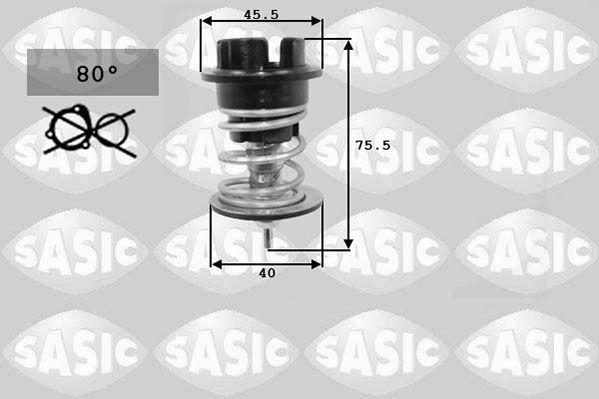 SASIC Thermostaat, koelvloeistof 3306105 SASIC Koelwaterthermostaat Volkswagen 3306105