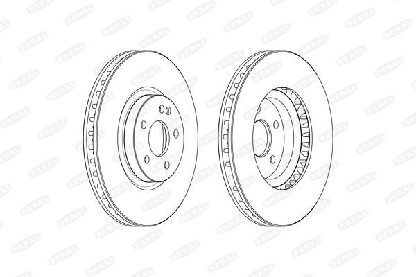 BERAL Bromsskiva BCR379A BCR379A BERAL Bromsskivor sport Mercedes-Benz