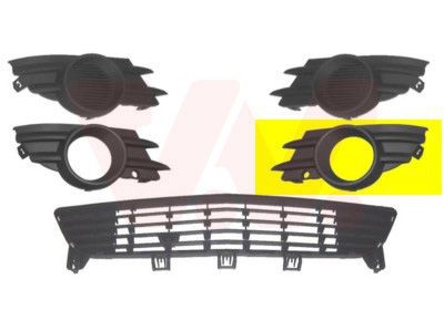 Πλέγμα εξαερισμού, προφυλακτήρας VAN WEZEL 3782593 VAN WEZEL 3782593 Δίχτυ προφυλακτήρα Opel MERIVA 2011
