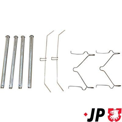JP GROUP Monteringssett, bremseklosser 1163650310 Tibehørsett, skivebremse belegg JP GROUP T-ROC 1163650310 billige