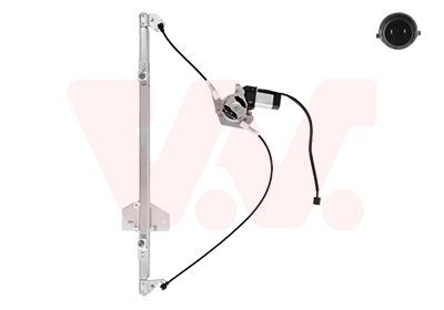 VAN WEZEL Window regulator 3797261 VAN WEZEL 3797261 Opel Omega A Caravan window mechanism replacement