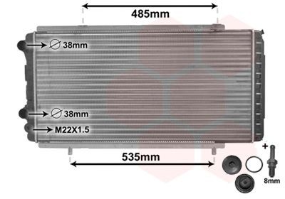VAN WEZEL Radiateur du moteur 40002150 VAN WEZEL 40002150 Radiateur de refroidissement moteur Fiat Ducato 230 Bus prix
