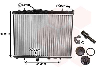 VAN WEZEL Radiators, Motora dzesēšanas sistēma 40002255 40002255 *** IR PLUS *** Dzesēšanas radiatori OPEL VIVARO VAN WEZEL