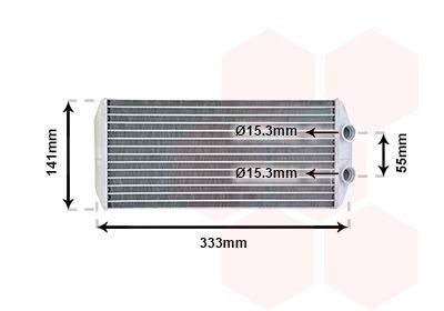 Scambiatore calore per riscaldamento abitacolo VAN WEZEL 40006312 VAN WEZEL 40006312 Scambiatore calore riscaldamento abitacolo Citroën C5 2003