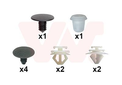 VAN WEZEL Monteringssett, hjulskjerm 4018796 VAN WEZEL 4018796 Monteringssett, hjulskjerm