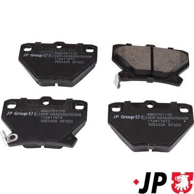 JP GROUP Kit pastiglie freni 4863701110 JP GROUP 4863701110 Pastiglie freno sportive Toyota Prius NHW11 originale prezzo