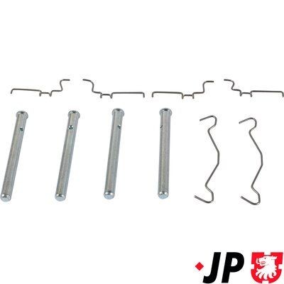 JP GROUP Accessoireset, schijfremblok 4863750110 JP GROUP 4863750110 Accessoireset, schijfremblok L300 / Delica II Bus (LO3_P/G, L0_2P) prijs
