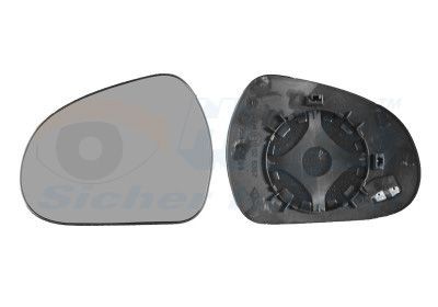 Mirror Glass, outside mirror VAN WEZEL 4029838 VAN WEZEL 4029838 2025 PEUGEOT 207 glass for wing mirror replacement