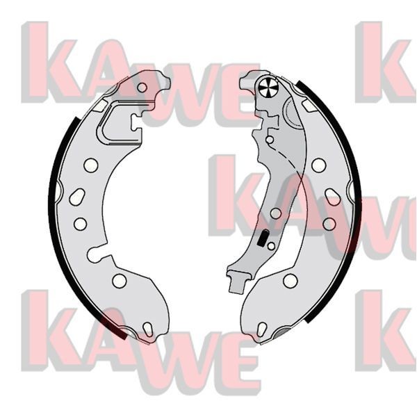 KAWE Kit ganasce freni 01176 01176 costo Ganasce freno KAWE RENAULT MEGANE