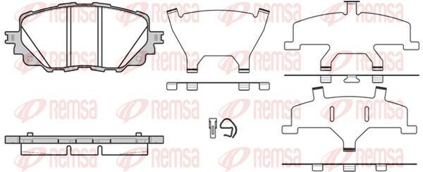 KAWE Kit pastiglie freni 1708 00 1708 00 Pastiglie freno sportive KAWE Fiat
