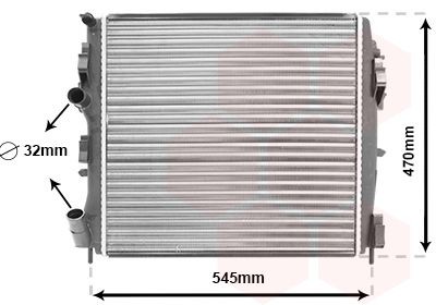 VAN WEZEL Kühler, Motorkühlung 43002325 Kühler Motorkühlung VAN WEZEL NOTE 43002325 günstig