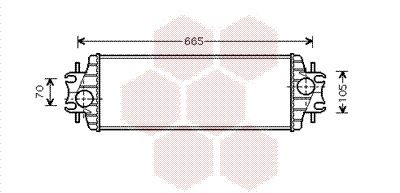 Intercooler VAN WEZEL 43004328 VAN WEZEL 43004328: Intercooler för turbo Opel VIVARO 2009