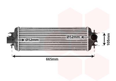 VAN WEZEL Intercooler 43004358 VAN WEZEL 43004358 Intercooler Renault Trafic JL prijs
