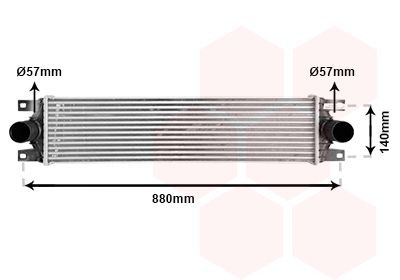 VAN WEZEL Intercooler 43004359 43004359 Intercooler VAN WEZEL NISSAN NAVARA