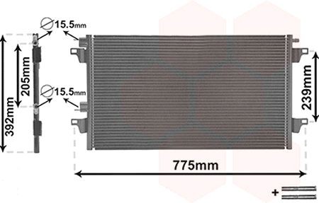 Συμπυκνωτής, σύστ. κλιματισμού VAN WEZEL 43005366 VAN WEZEL *** IR PLUS *** 43005366: Συμπυκνωτής Renault LAGUNA 2006