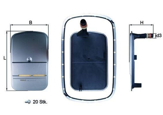 MAHLE Kit filtro idraulico, Cambio automatico HX 159KIT HX 159KIT Filtro cambio automatico Volkswagen PHAETON MAHLE costo