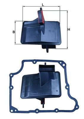 MAHLE Hydrauliekfilterset, automatische aandrijving HX 166D MAHLE HX166D Automatische filters Astra Mk1 Station Wagon prijs