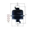 MAHLE ORIGINAL | Filtro de combustível KL 1051D para HONDA CRX I Coupe (AF, AS) baratas online