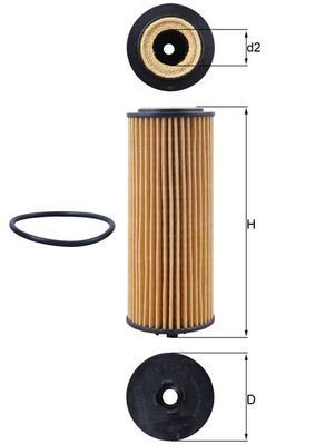 Õlifilter MAHLE OX 1162D MAHLE OX 1162D: Õlifilter Audi Q7 2025