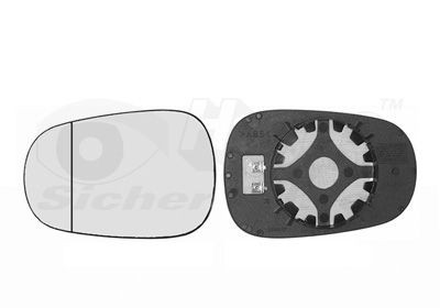 VAN WEZEL Mirror Glass, outside mirror 4323837 VAN WEZEL 4323837 DACIA 1410 Estate glass for wing mirror replacement