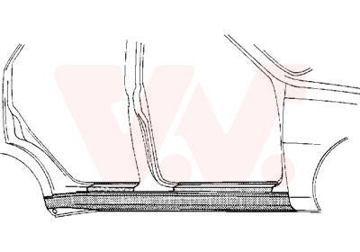 VAN WEZEL Foor board, door sill 4337104 VAN WEZEL 4337104 Μαρσπιέ Renault Megane 4 φθηνά