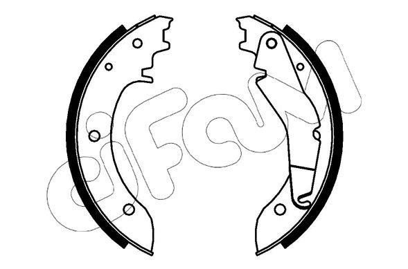 CIFAM Jarrukenkäsarja 153-675 T1/TN Flatbed Kuorma-auto/Alusta rumpujarru CIFAM 153-675