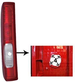 VAN WEZEL Aizmugurējais lukturis 4395931 4395931 Aizmugures lukturi VAN WEZEL NISSAN VANETTE