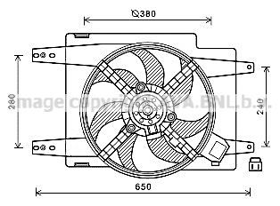 PRASCO Ventilátor chladenia motora AL7526 Ventilátor chladiča PRASCO 75 AL7526 lacné