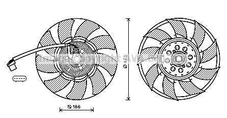 PRASCO Embraiagem, ventilador do radiador AUF212 PRASCO Embraiagem ventilador do radiador LAND ROVER AUF212