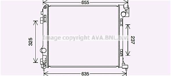 PRASCO Radiatore motore DN2444 PRASCO DN2444 Radiatore acqua Nissan X-Trail T32 originale prezzo