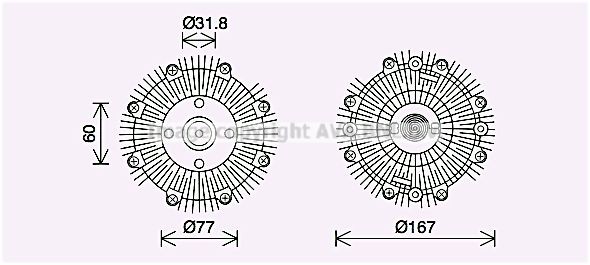 PRASCO Sidur, radiaatoriventilaator DNC446 Sidur radiaatoriventilaator PRASCO Nissan TERRANO DNC446