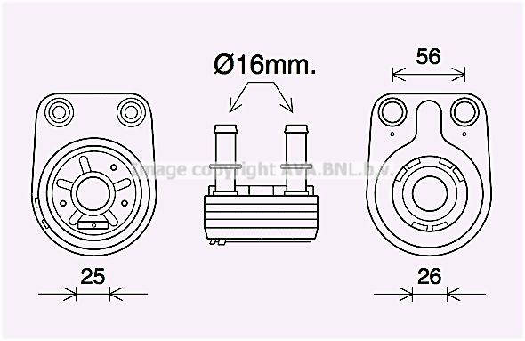 PRASCO Chladič motorového oleja FT3460 Chladič motorového oleja PRASCO 124 FT3460 lacné