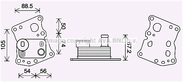 PRASCO Radiateur d'huile MS3701 Radiateur d'huile PRASCO Classe V MS3701 pas cher