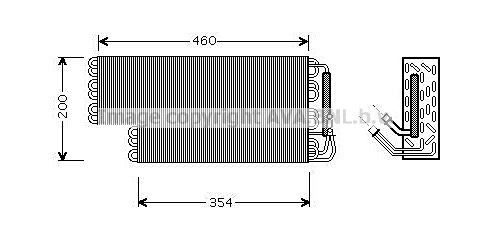 PRASCO Výparník klimatizácie MSV698 Výparník klimatizácie PRASCO Mercedes-Benz GLA MSV698