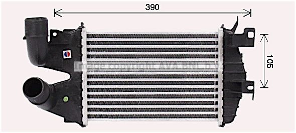 PRASCO Intercooler OL4691 PRASCO OL4691 Intercooler Opel Astra L48 original