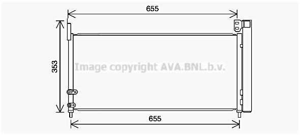 PRASCO Kondensator, klimaanlegg TO5737D Radiator AC PRASCO Toyota CORONA TO5737D