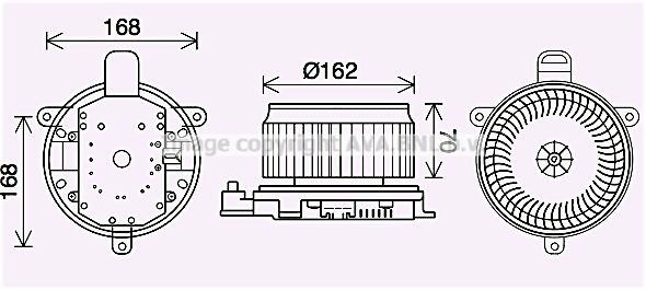 PRASCO Elektrimootor, salongiventilaator TO8740 TO8740 Salongi ventilaator TOYOTA URBAN CRUISER PRASCO