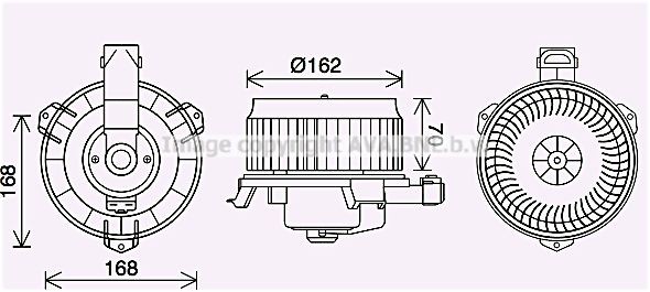 PRASCO Elektrimootor, salongiventilaator TO8743 TO8743 Salongi ventilaator TOYOTA URBAN CRUISER PRASCO