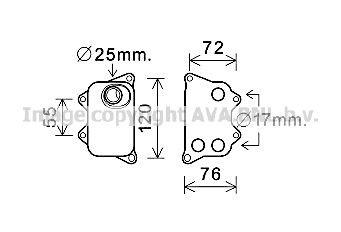 PRASCO Ölkühler VN3390 Zusatzölkühler PRASCO Seat TOLEDO VN3390