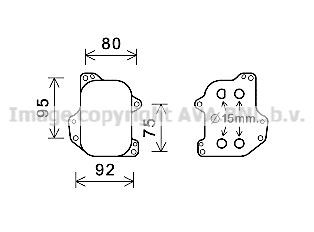 PRASCO Radiateur d'huile VN3393 VN3393 Radiateur d'huile SKODA SUPERB PRASCO