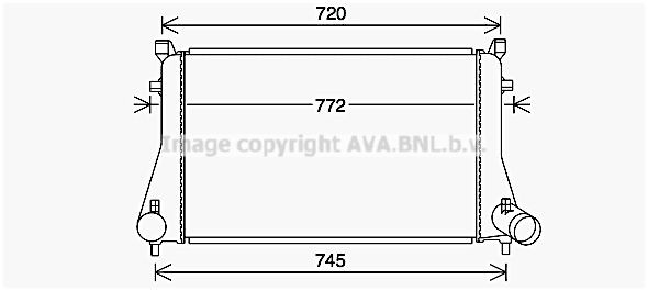 PRASCO Intercooler VN4403 AUDI Q3 Sportback (F3N) Intercooler PRASCO VN4403