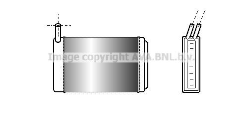 PRASCO Radiateur de chauffage VN6061 Audi A5 Radiateur de chauffage PRASCO VN6061