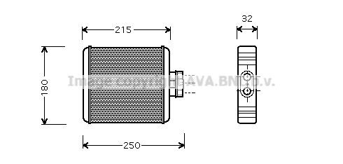 PRASCO Kachelradiateur, interieurverwarming VN6196 PRASCO VN6196 Warmtewisselaar VW Polo 9A4 prijs