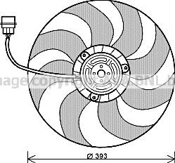 PRASCO Radiaatori ventilaator VN7526 VN7526 Radiaatori ventilaator PRASCO SEAT CORDOBA