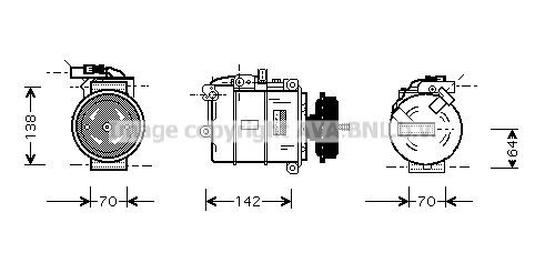 PRASCO Klimakompressor VNAK087 AC Kompressor PRASCO Volkswagen T-ROC VNAK087